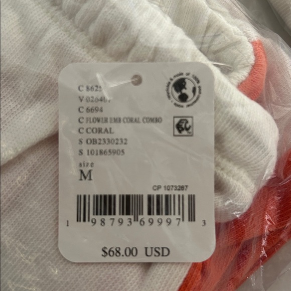 Free People Movement Way To Go Shorts in Floral Embroidered Coral Combo - Picture 12 of 14